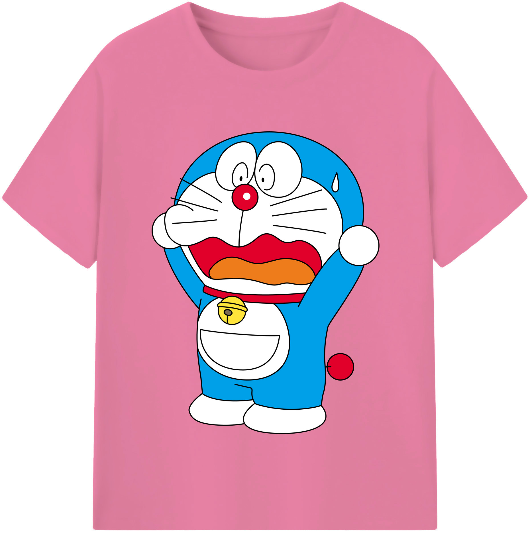 （画像用） ドラえもん Doraemon 綿100％半袖Tシャツ（フロントプリント）